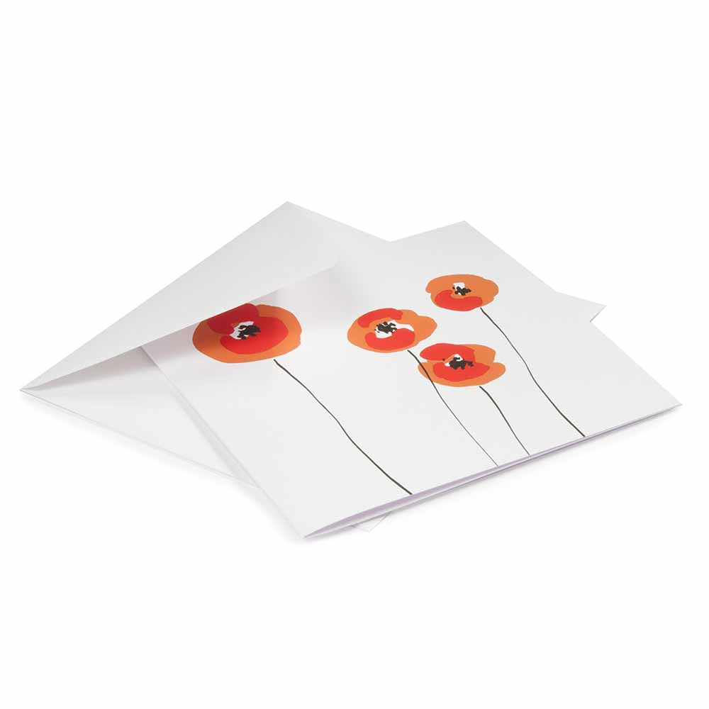Flower Greeting Card - Corn poppy
