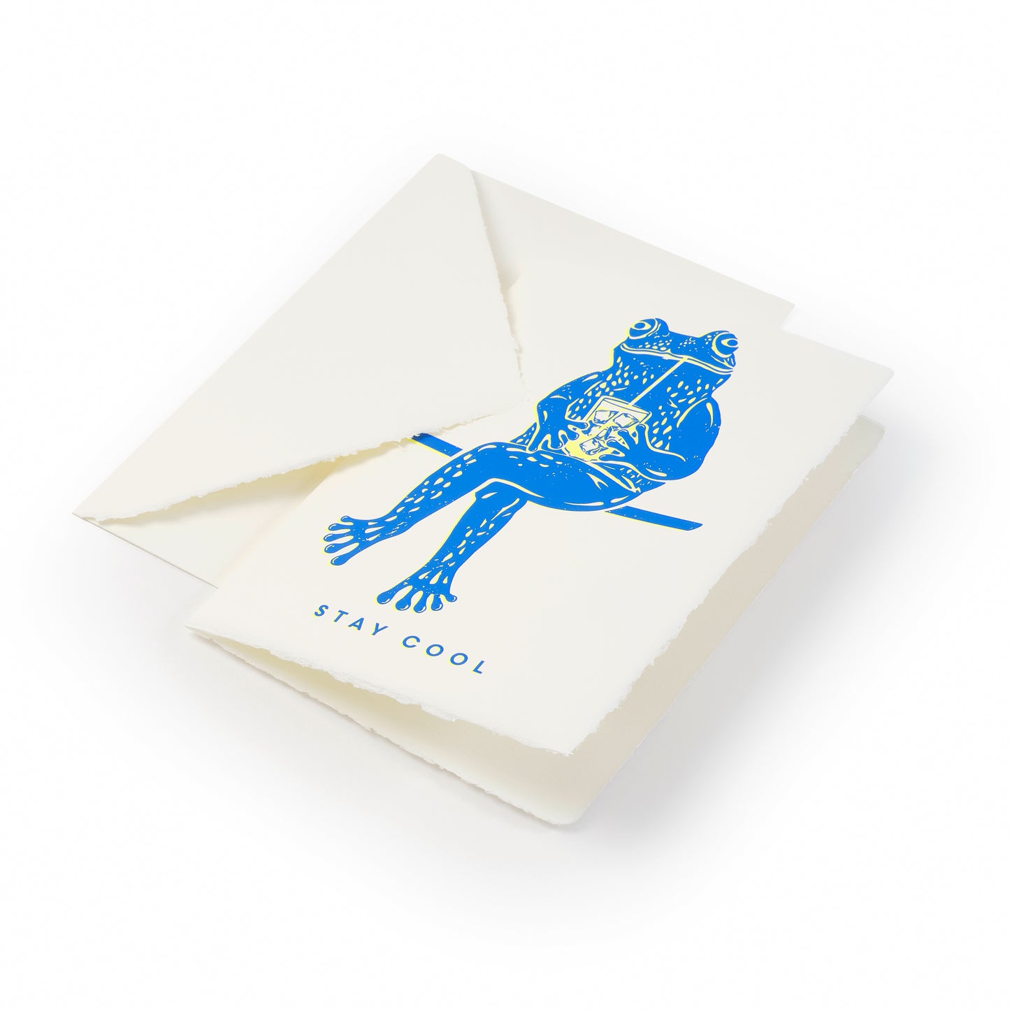 Artful Greeting Card - "Stay Cool" Handmade Paper