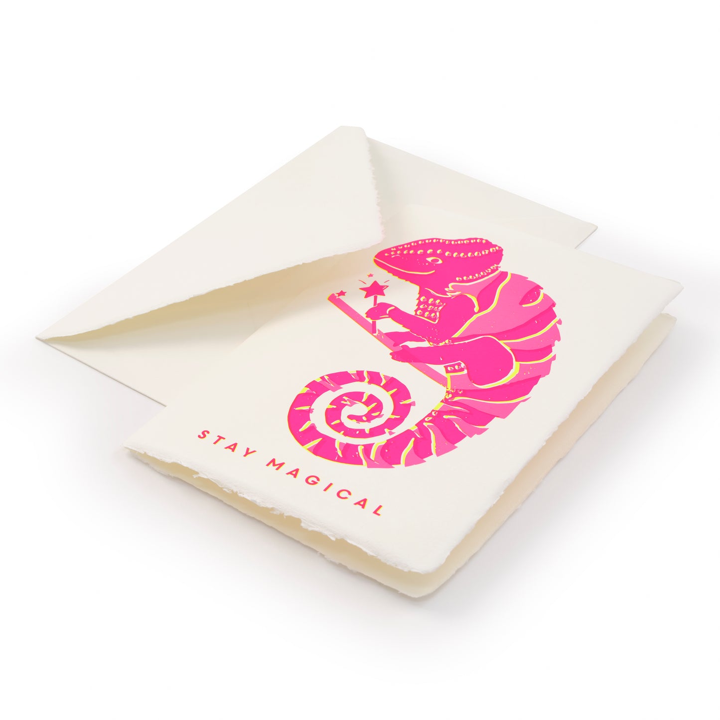 Artful Greeting Card - "Stay Magical" Handmade Paper