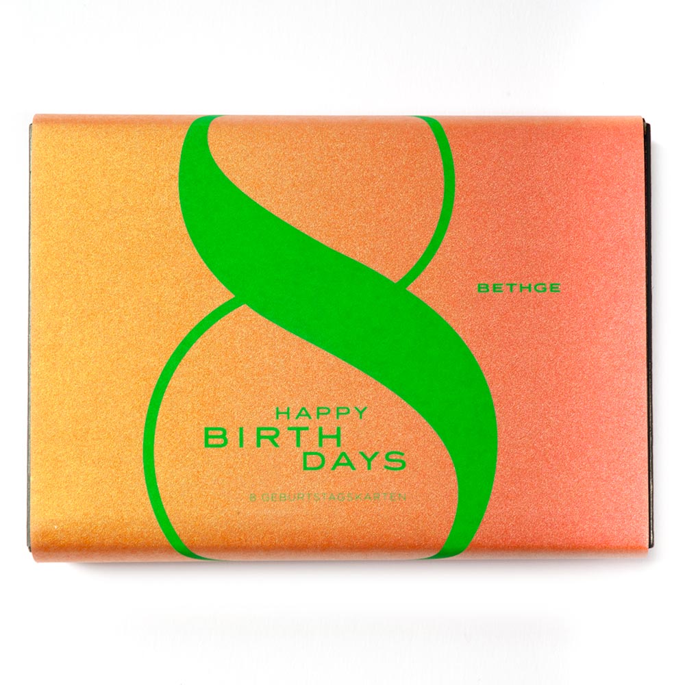 Greeting card set - Happy Birthdays (8 Diplomat Cards)